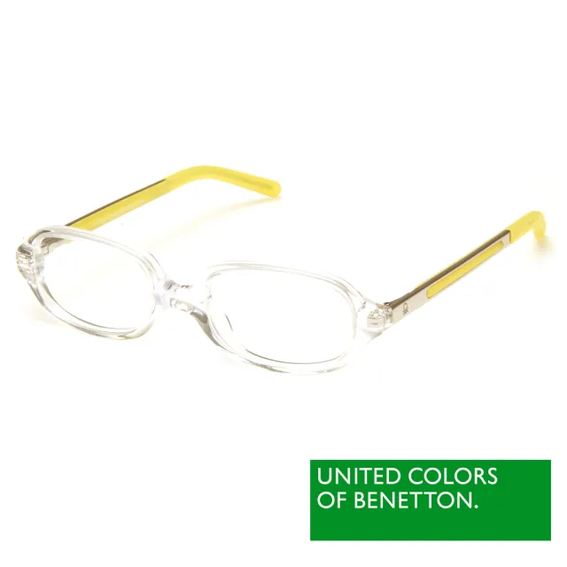 【BENETTON 班尼頓】專業兒童眼鏡 透色方框造型系列(紅/黃  BB013-01/02)