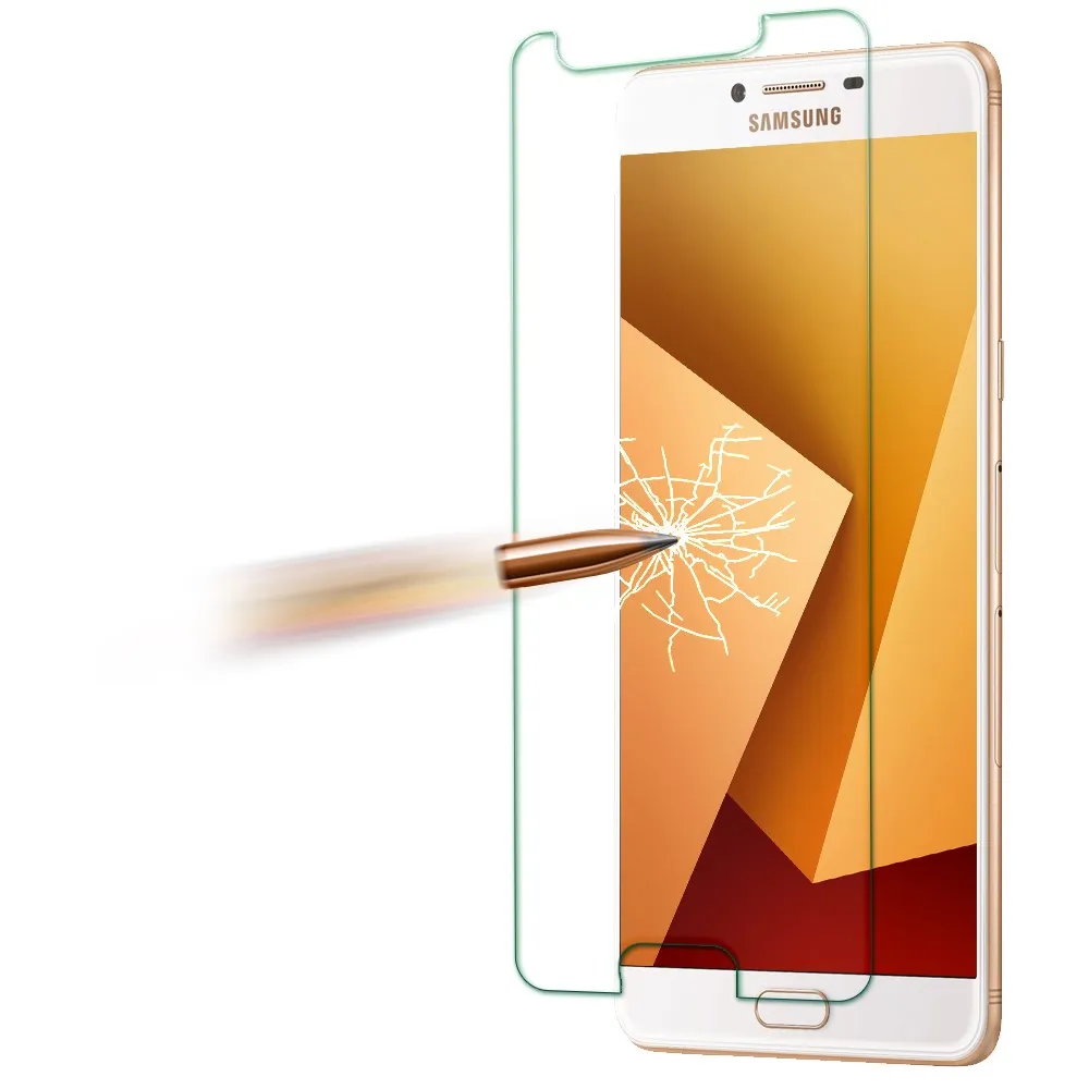 【YANG YI】揚邑 Samsung Galaxy C9 Pro 9H鋼化玻璃保護貼膜(防爆防刮防眩弧邊)