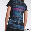 【2XU】女 Light Speed 高階運動短袖上衣(電光黑/反光白)
