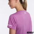 【2XU】女 Aero 運動短袖上衣(紫/反光白)