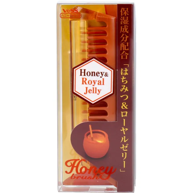 【COMBO!】日本製超效蜂蜜與蜂王乳強化版攜帶型護髮摺疊排梳(美髮造型/吹風整髮梳子/美髮4行排梳)