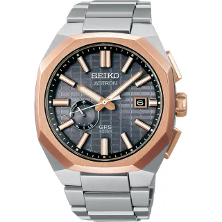 【SEIKO 精工】ASTRON 八角造型 太陽能GPS衛星電波 鈦金屬手錶 SSJ014J1/3X62-0AA0K