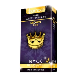 【Okamoto岡本】CROWN 皇冠型保險套10入/盒