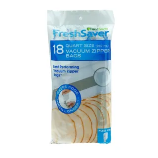 【美國FoodSaver】真空夾鍊袋18入裝(950ml)