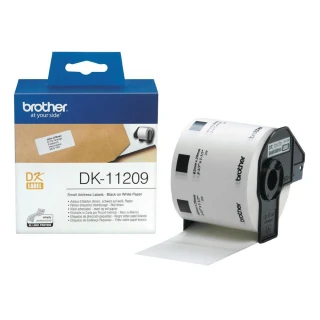 【Brother】DK-11209 定型標籤帶 29x62mm 白底黑字