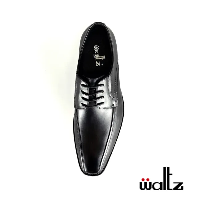 【Waltz】上班族首選 側V綁帶真皮 紳士鞋 皮鞋(512064-02 華爾滋皮鞋)