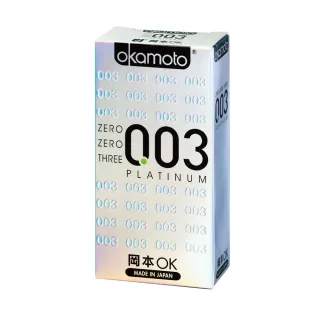 【Okamoto岡本】003極薄PLATINUM白金保險套6入/盒