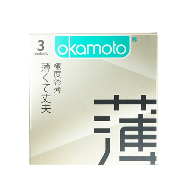 【okamoto 岡本】CITY透薄極潤保險套3入x4盒(共12入-加有潤滑劑/CITY超薄系列)