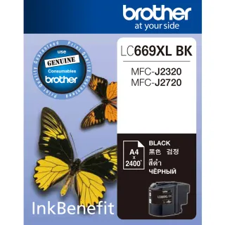 【Brother】LC669XL-BK 原廠黑色墨水匣