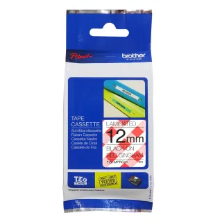 【brother】官方直營 TZe-MP RG31 創意護貝標籤帶  12mm 俏紅格紋