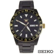 【SEIKO精工】精工5自動夜光指南針黑色不鏽鋼男士手錶(SRP670K)