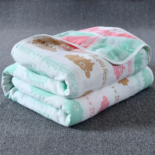 【JOYNA】六層多功能全棉紗布巾空調睡毯
