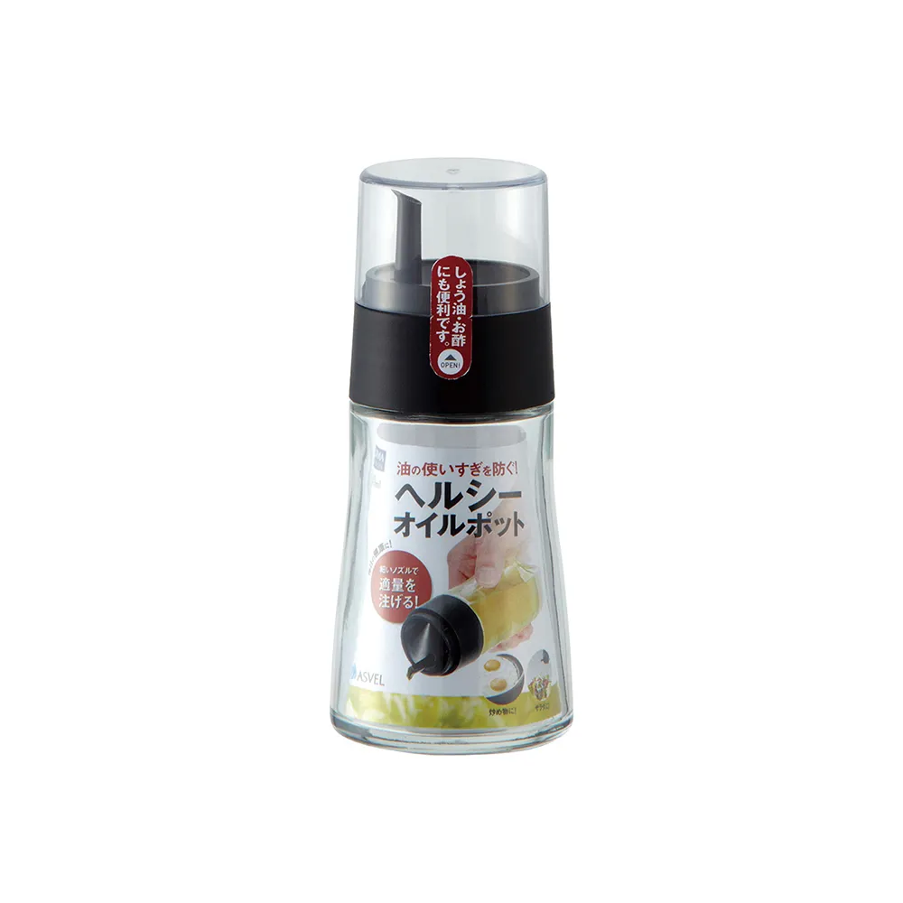 【日本ASVEL】FORMA健康油瓶-140ml(廚房收納 料理烘培 密封保鮮 健康控油 玻璃 調味瓶 調味罐 酒醋)