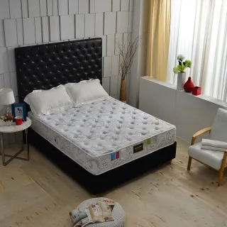 【A+愛家】德國SILVERPLUS銀離子涼感抗菌除臭(強化獨立筒床墊-雙人五尺 麵包床)