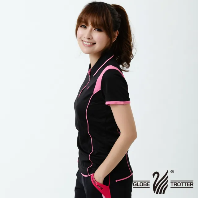 【遊遍天下】二件組_女款MIT抗UV防曬涼感吸濕排汗polo衫 + 運動長褲(休閒褲 M-3L)