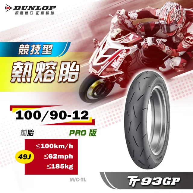 DL TT93GP 90/90-10 TL タイヤ前後セット Amazon.co.jp: DUNLOP
