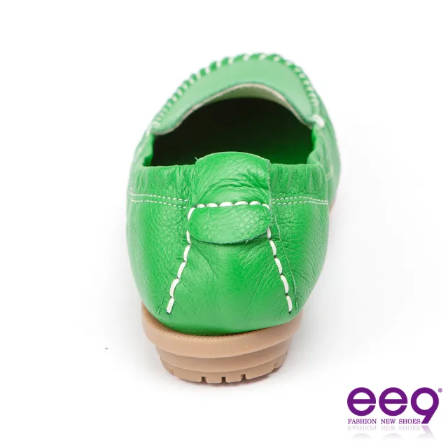 【ee9】MIT純手工馬克縫超柔軟樂福豆豆鞋-綠色-82502   60(樂福豆豆鞋)