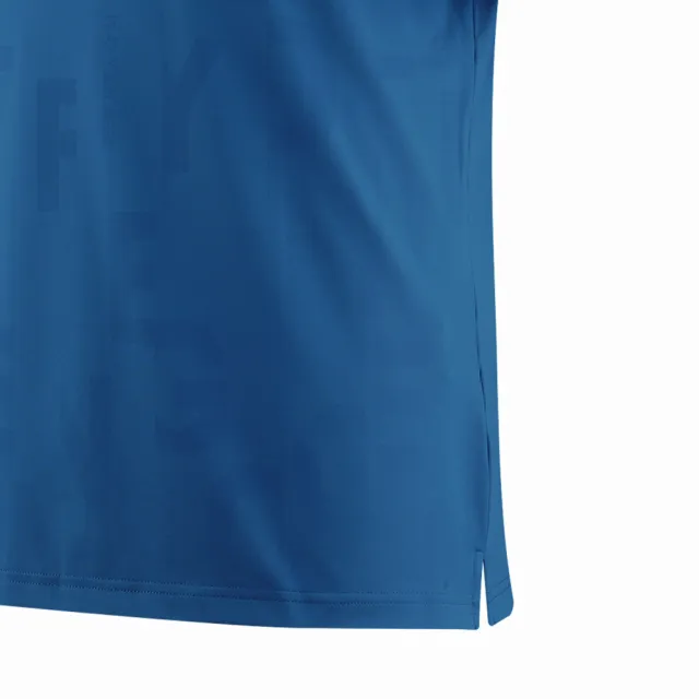 【PING】男款隱形字母印花短袖POLO衫-藍綠(吸濕排汗/GOLF/高爾夫球衫/PA23109-57)