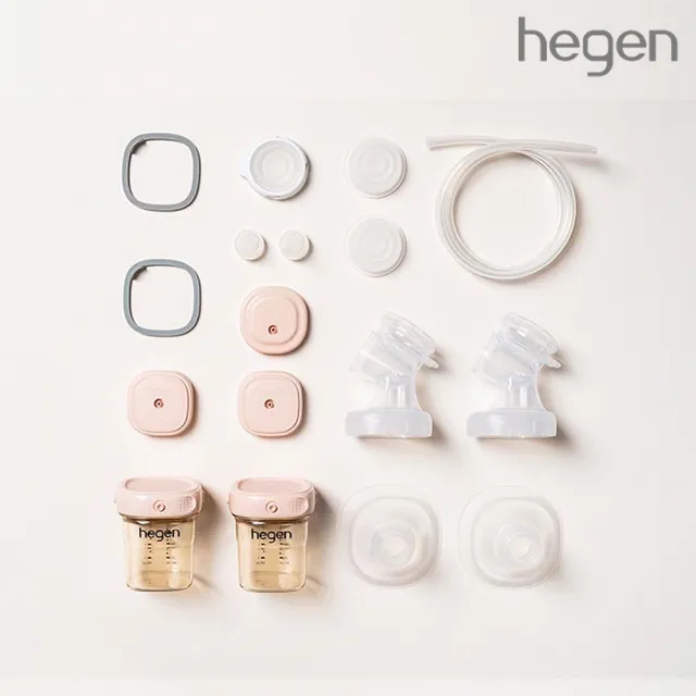 【hegen】電動擠乳器專用 集乳蓋&矽膠吸力膜 SoftSqroundTM(吸乳器 集乳器 手動擠乳器 電動擠乳器 吸乳罩)