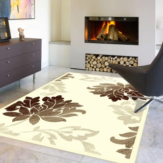 【范登伯格】比利時卡斯立體絲質地毯-花開(60x100cm)