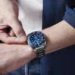【SEIKO 精工】Prospex 藍水鬼相撲陶瓷錶圈PADI潛水機械錶-藍x銀/45mm(SPB375J1/6R35-02C0U)