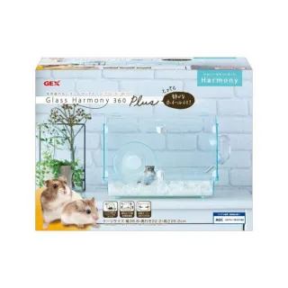 【GEX】愛鼠透視屋360-附水瓶+轉輪(小動物籠具)