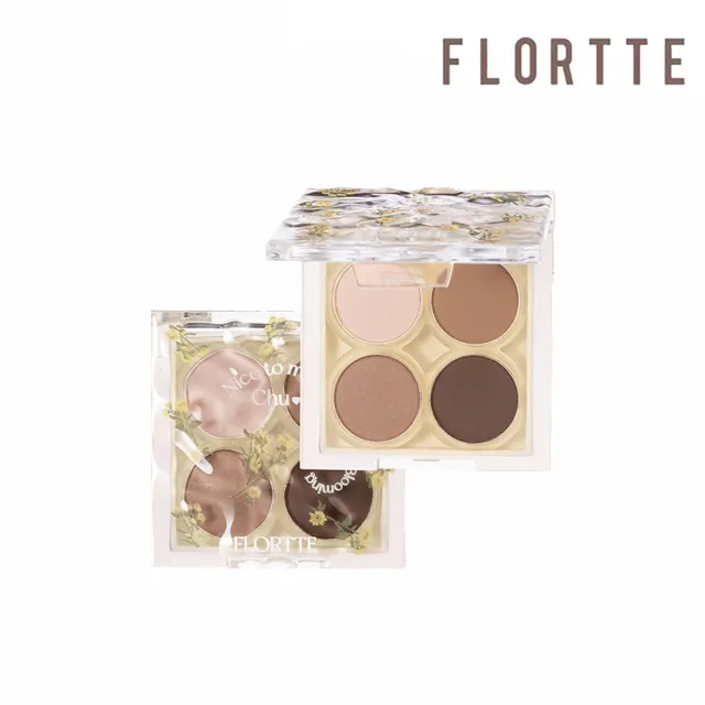 【FLORTTE】初吻波波系列四色眼影4g(款式任選)