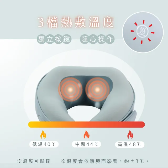 【KINYO】電動按摩頸枕/O型枕/午睡枕/飛機枕(IAM-2703)