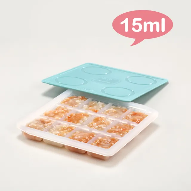 【2angels】矽膠副食品製冰盒15ml+儲存杯60ml+120ml 三件組(副食品分裝冰塊磚盒)