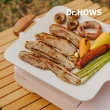 【HOLA】韓國Dr.Hows柚木握把陶瓷不沾煎烤盤-霧白