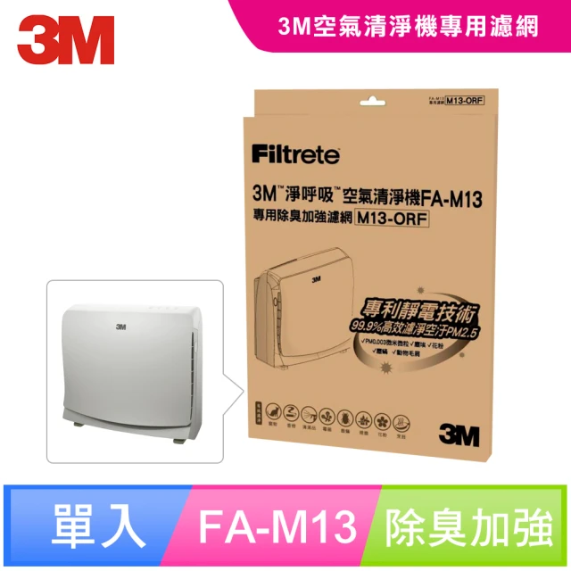 【3M】超舒淨8坪清淨機除臭加強專用濾網(M13-ORF)