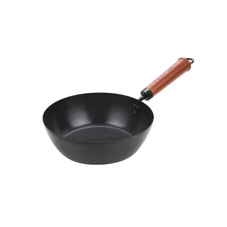 【Quasi】日式佐佐味碳鋼不沾單柄湯鍋 20cm(雪平鍋 適用電磁爐)