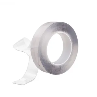 【JOHN HOUSE】奈米雙面膠 透明膠帶 隱形膠帶 萬用貼(寬2x長300x厚0.2cm)