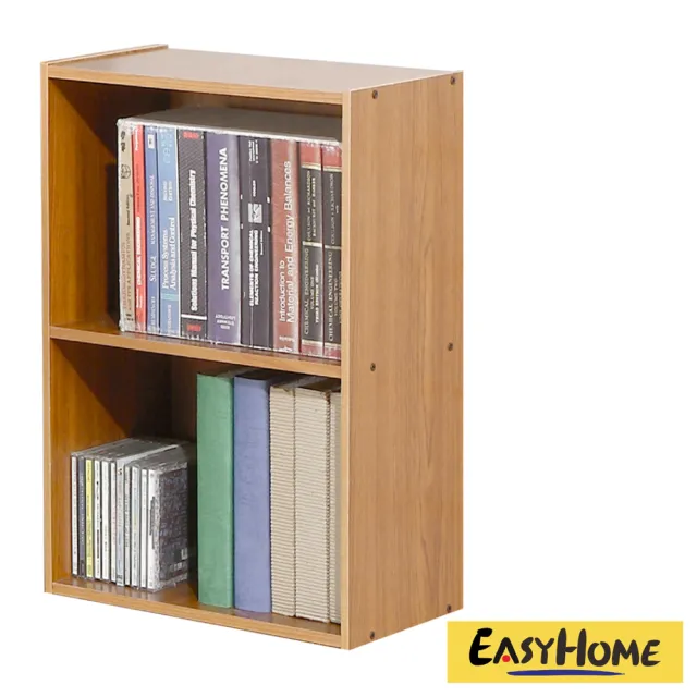 【EASY HOME】台灣製- 開放式二格收納櫃(收納櫃 簡易櫃 書櫃 書架 文件櫃 組合櫃)