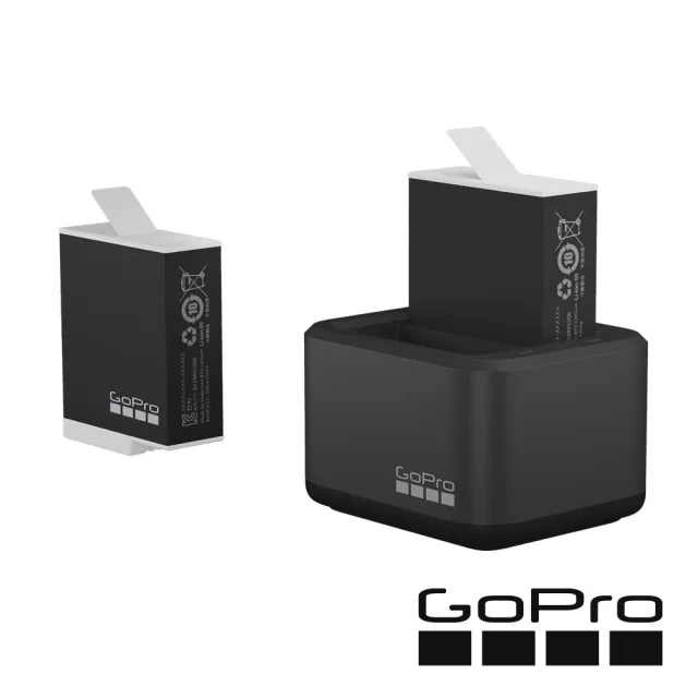 【GoPro】雙充+ENDURO高續航電池2入套組 For HERO9/10/11/12 Black(ADDBD-211-AS)