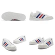 【adidas 愛迪達】休閒鞋 Grand Court SE 男鞋 白 藍 紅 皮革 經典 小白鞋 愛迪達(H02029)