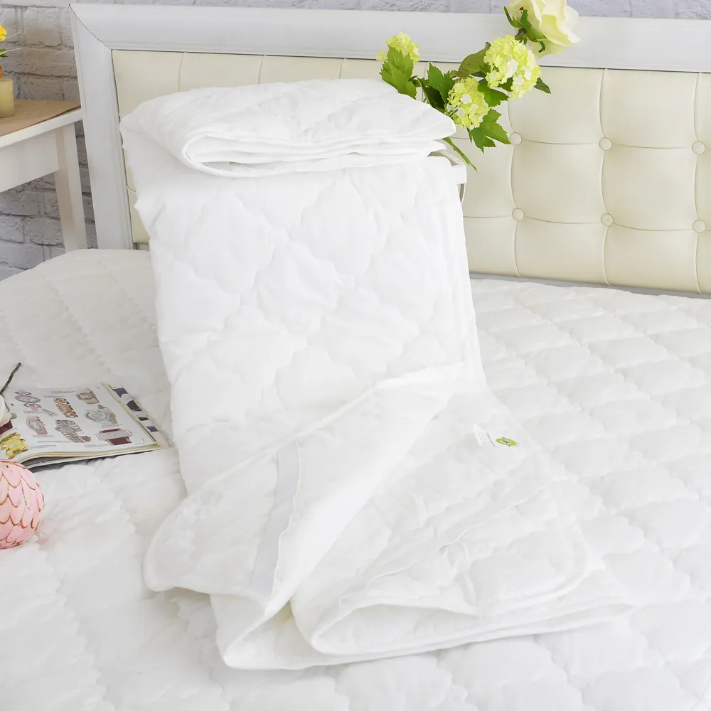【LooCa】防蹣防蚊輕量枕頭x1+平面式保潔墊-單3.5尺(Greenfirst防蹣系列)