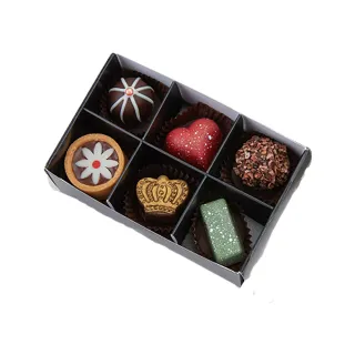 【JOYCE巧克力工房】情人綜合巧克力禮盒(6顆/盒)_母親節禮物
