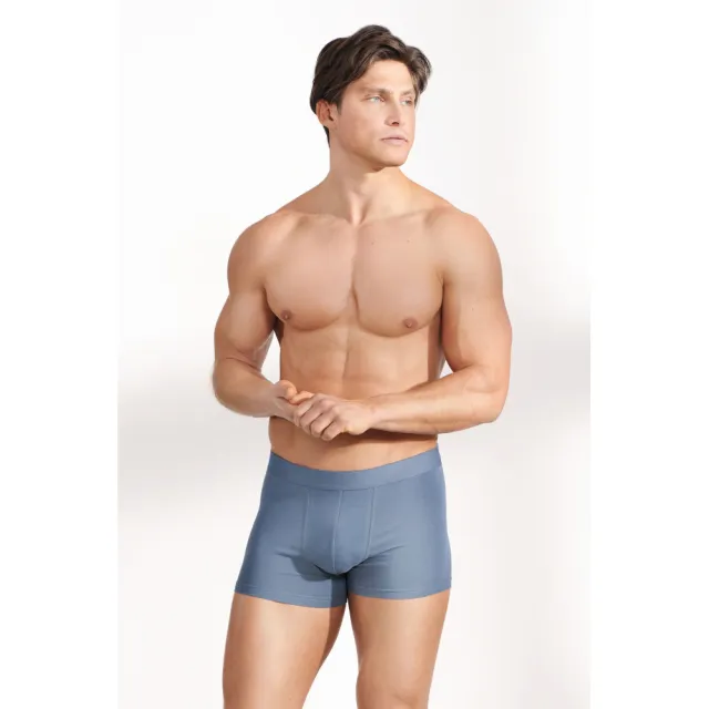 【Bread & Boxers】現貨 三件組｜有機棉男用四角內褲 - 季節限定款 煙藍/沙綠/黑