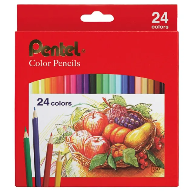 【PENTEL】Pentel飛龍CB8-24彩色鉛筆24色