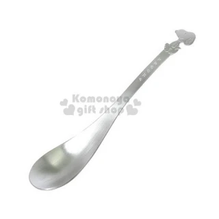 【小禮堂】SNOOPY 史努比 日本製造型不鏽鋼湯匙《大.銀.側站》特殊質感素雅可愛