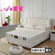 【A+愛家】SA乳膠棉抗菌-防潑水蜂巢獨立筒床墊(雙人加大六尺)