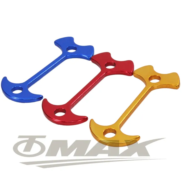 【omax】鋁合金魚骨地釘-加長版-12入(顏色隨機)