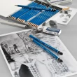 【STAEDTLER】Mars Lumograph頂級100藍桿繪圖鉛筆12枝裝(100)