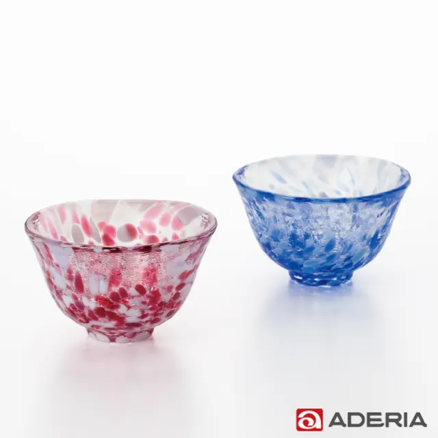 【ADERIA】日本進口津輕系列雙色玻璃對杯