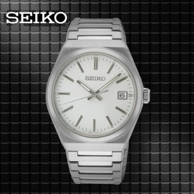 【SEIKO 精工】CS 紳士時尚簡約腕錶-白/SK027(SUR553P1/6N52-00H0S)