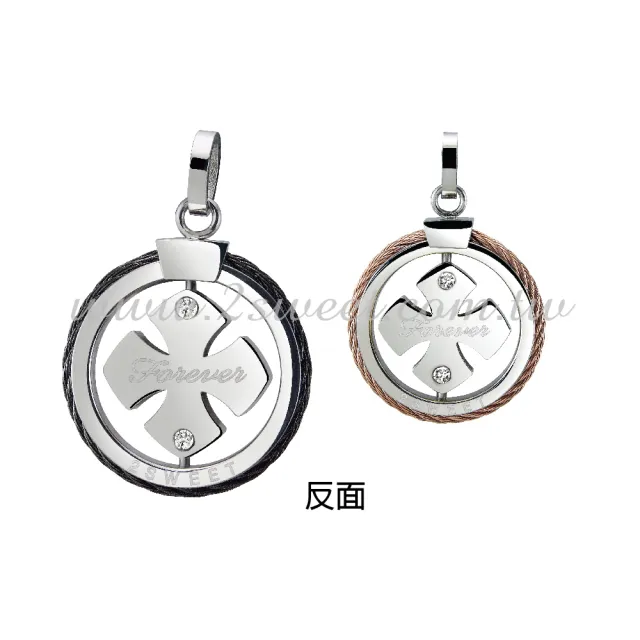 【甜蜜約定2sweet-PE58515852】情人節金+鋼對墬-約重0.30-0.24錢(金+鋼對墬)