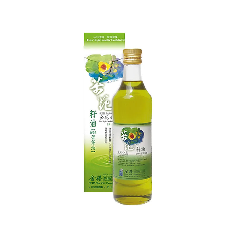 【金椿茶油工坊】金花小菓 苦茶花籽油(500ml/瓶)