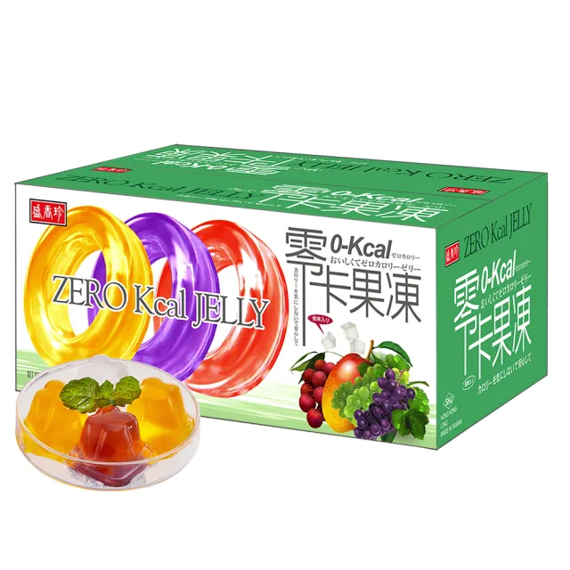 【盛香珍】零卡小果凍量販箱-綜合水果口味6kg(約220顆)