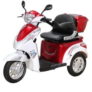 【JEMA 捷馬科技】EX-6 48V鉛酸 LED超量大燈 爬坡力強 液壓減震(三輪車 單座 電動車 - 紅)